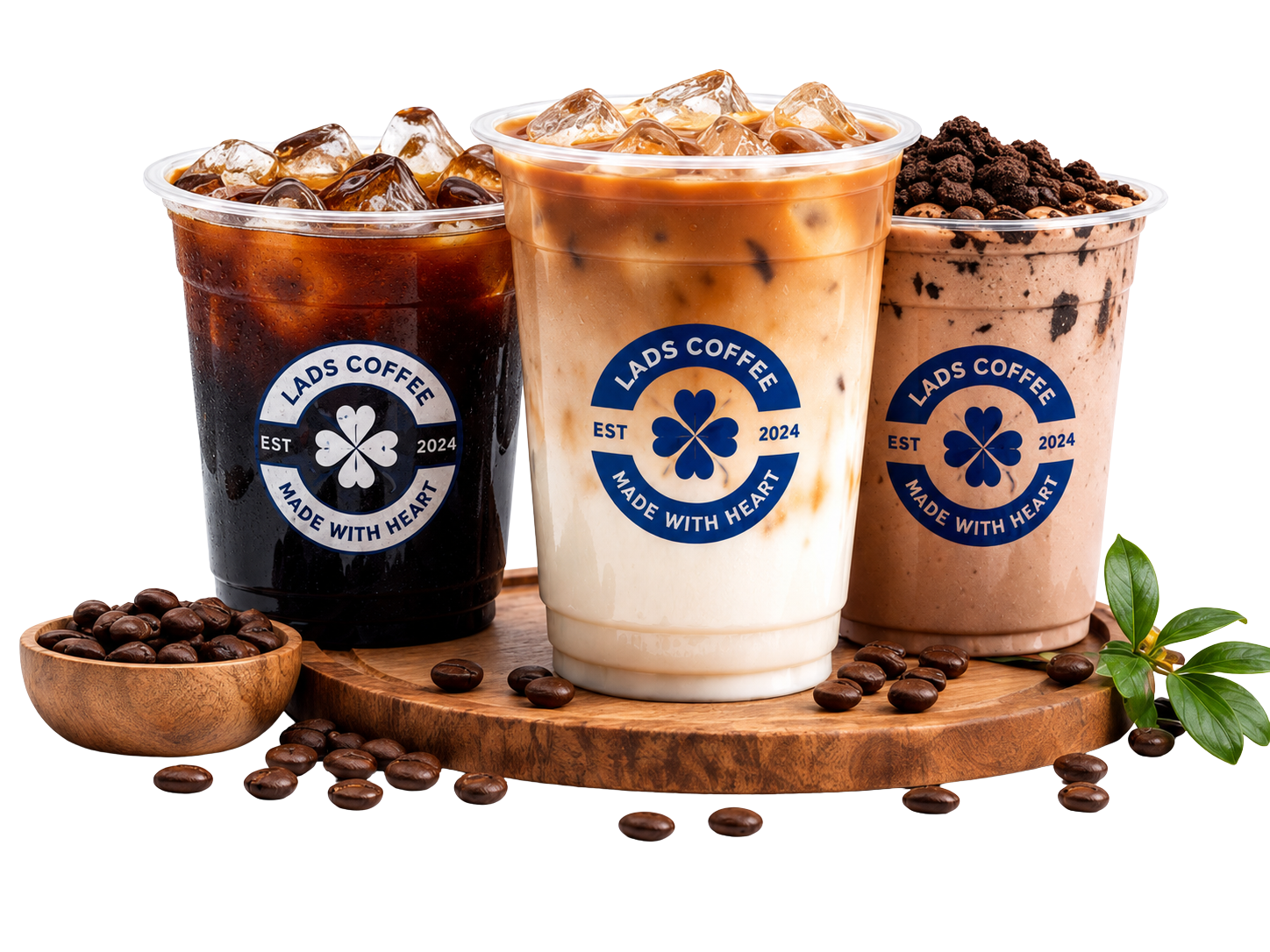 Three Lads Coffee iced drinks